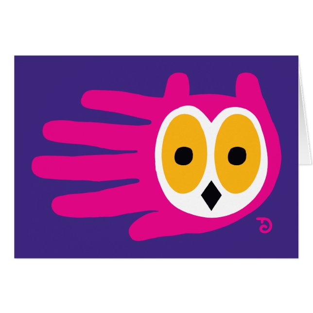 フクロウカード (正面横)