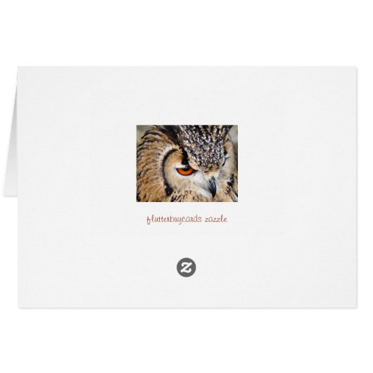 フクロウカード (裏面横)