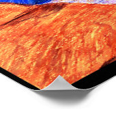 フクロウガーディアンイラストレーションバイカロルゼック ポスター (角)