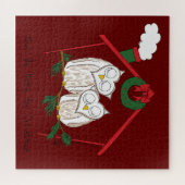 フクロウクリスマスカントリーホリデー ジグソーパズル (横)