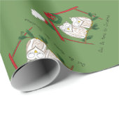 フクロウクリスマスカントリーホリデー ラッピングペーパー (ロールコーナー)