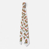 フクロウクリスマスキュートおもしろいホリデー ネクタイ (裏面)