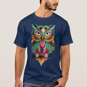 フクロウクールググラフィックTees – かわいいグラフィックデザインフクロウ Tシャツ