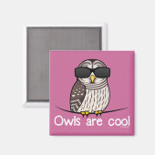 フクロウクールズ マグネット (正面/裏面)
