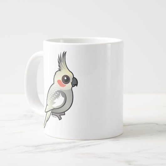 フクロウコクチエル ジャンボコーヒーマグカップ (正面左)
