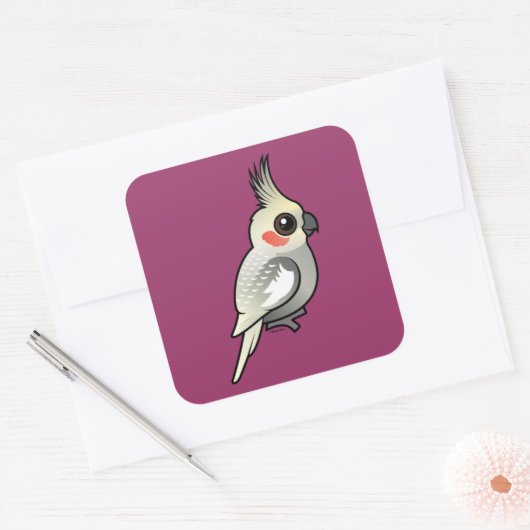 フクロウコクチエル スクエアシール (封筒)