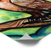 フクロウゴールデンムーン ポスター (角)