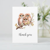 フクロウサンキューカード サンキューカード (スタンド正面)