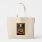 フクロウシェフトートバッグ ラージトートバッグ (裏面)