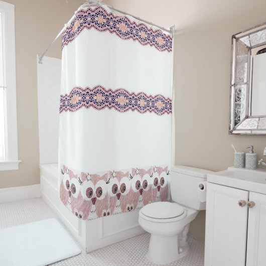 フクロウシャワーカーテン シャワーカーテン (インサイチュ)