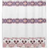 フクロウシャワーカーテン シャワーカーテン (正面)