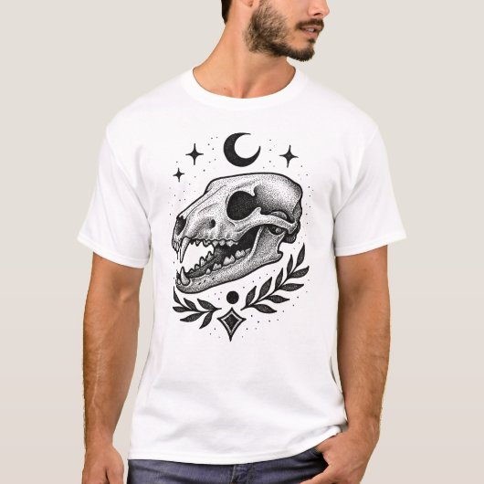 フクロウスカル – ドートゥーインスパイアタデザイン Tシャツ (正面)