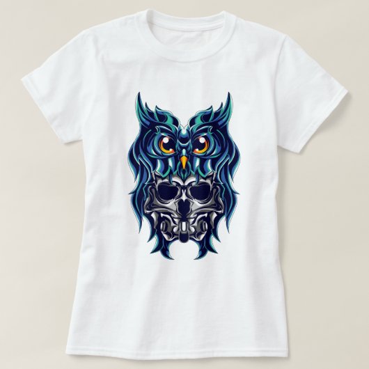 フクロウスカル Tシャツ (デザイン正面)