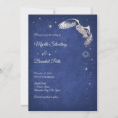 フクロウスターズウィザードブルー魔法結婚ズ 招待状 (正面)