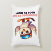 フクロウスノーボードスノーボーダーウィンタースポーツアドベンチャー アクセントクッション (正面(垂直))