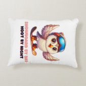 フクロウスノーボードスノーボーダーウィンタースポーツアドベンチャー アクセントクッション (裏面)