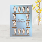 フクロウズカード。 カード (黄色い花)