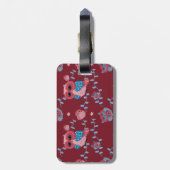 フクロウズパターン ラゲッジタグ (裏面縦)