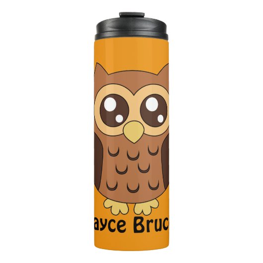 フクロウソウタンブラー熱パーソナライズされたタンブラー タンブラー (正面)