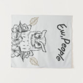 フクロウタパストリー  タペストリー (正面(横))