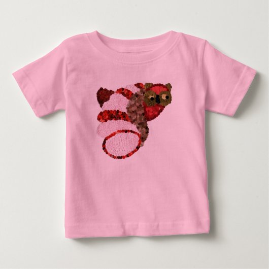 フクロウツチュボディスーツ ベビーTシャツ (正面)
