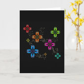 フクロウデイジーグリーティングカード カード (黄色い花)