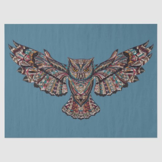 フクロウデザインデコページ 薄葉紙 (正面)