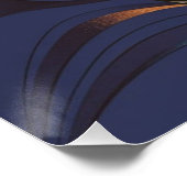 フクロウデザインポスターウォールアートサイケデリア ポスター (コーナー)