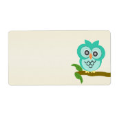 フクロウデザイン出荷 ラベル (正面)