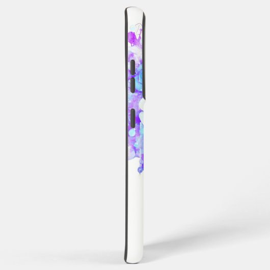 フクロウトーテムドリームキャッチャーフローラ羽紫色の濃淡 SAMSUNG GALAXYケース (右側面)