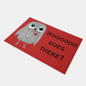 フクロウドアマット24" x 36" ドアマット (アングル)