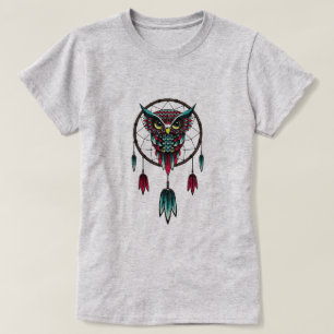 フクロウドリームキャッチャー Tシャツ