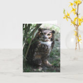 フクロウノテカード カード (黄色い花)