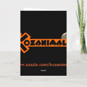 フクロウハロウィンカード カード (裏面)