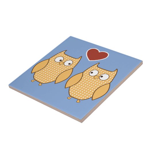 フクロウハート愛 タイル (側面)