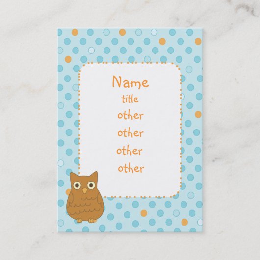 フクロウハート 名刺 (正面)