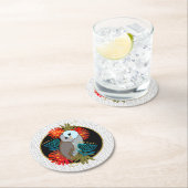 フクロウバイマイナーズ紙コースター ラウンドペーパーコースター (インサイチュ)