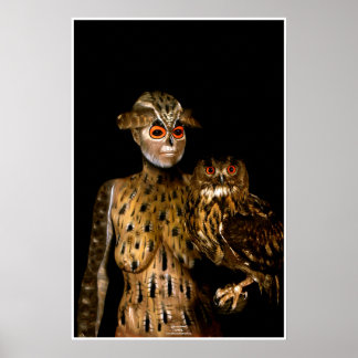 フクロウバイヨハネスストーター ポスター