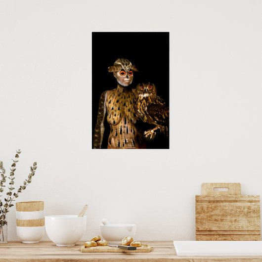 フクロウバイヨハネスストーター ポスター (キッチン)