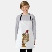 フクロウバラ エプロン (着用した状態)