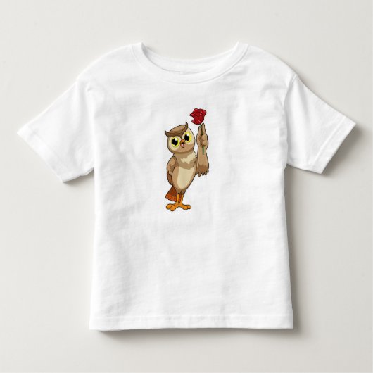 フクロウバラ トドラーTシャツ (正面)