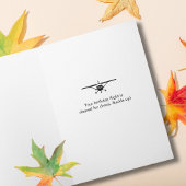 フクロウパイロット飛行機面白い写真誕生日 カード