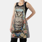 フクロウパステルフローラウィリアムインスパイアモリス エプロン (インサイチュ)