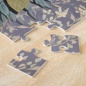 フクロウパステルフローラウィリアムインスパイアモリス ジグソーパズル (側面)