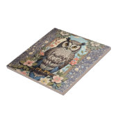 フクロウパステルフローラウィリアムインスパイアモリス タイル (側面)