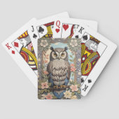 フクロウパステルフローラウィリアムインスパイアモリス トランプ (裏面)