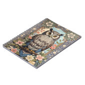 フクロウパステルフローラウィリアムインスパイアモリス ノートブック (左側)