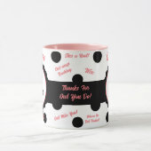 フクロウパーソナライズされたソーム先生マグカップ マグカップ (中央)