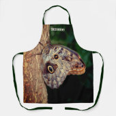 フクロウパーソナライズされたチョウ エプロン (正面)