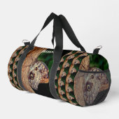 フクロウパーソナライズされたチョウ ダッフルバッグ (右コーナー)